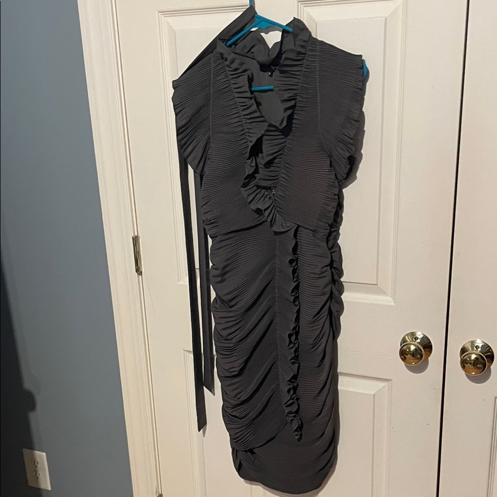 Ryu ruched Charcoal Dress size small